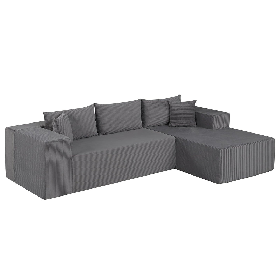 Giantex 110.5" Modular Sectional Sofa for Bedroom & Living