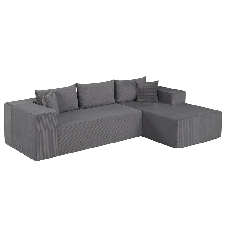 Giantex 110.5" Modular Sectional Sofa for Bedroom & Living