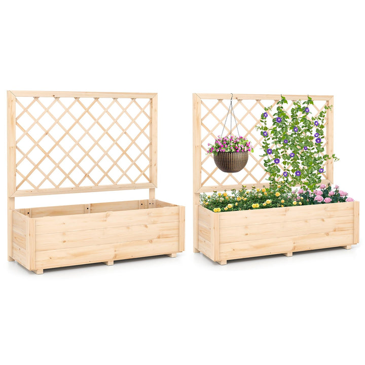 Giantex Raised Garden Bed with Trellis