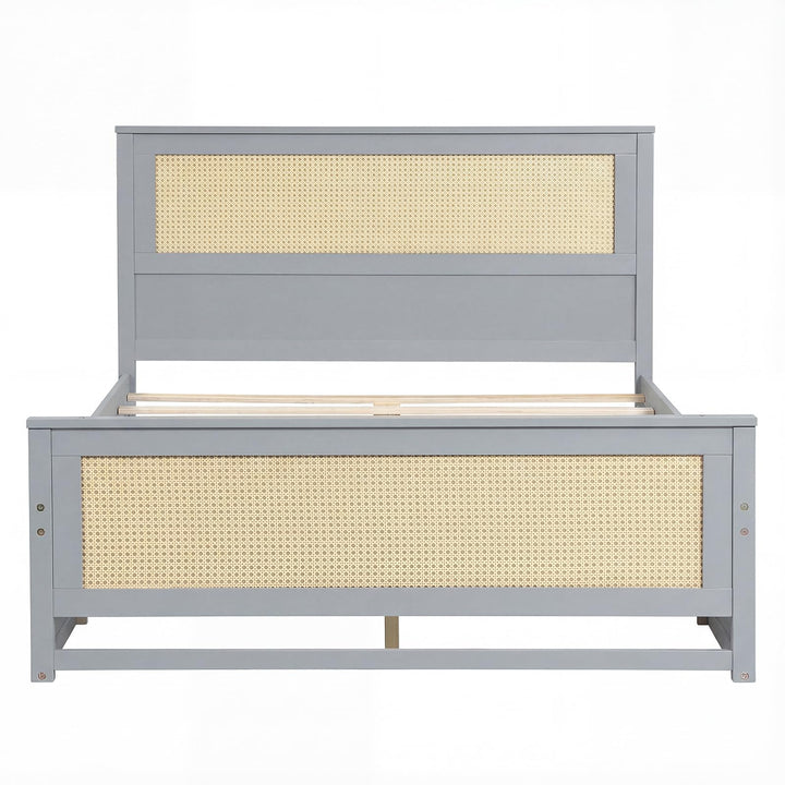 Giantex  Full/Twin Size Rattan Bed Frame with 2 Storage Drawers