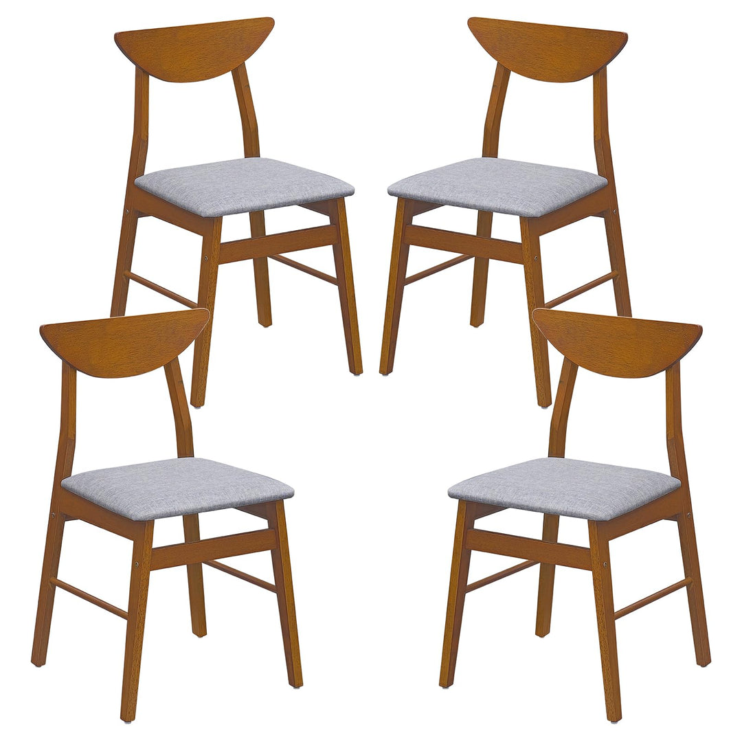 GIANTEX Upholstered Dining Chairs Set w/ Comfortable Upholstered Seat
