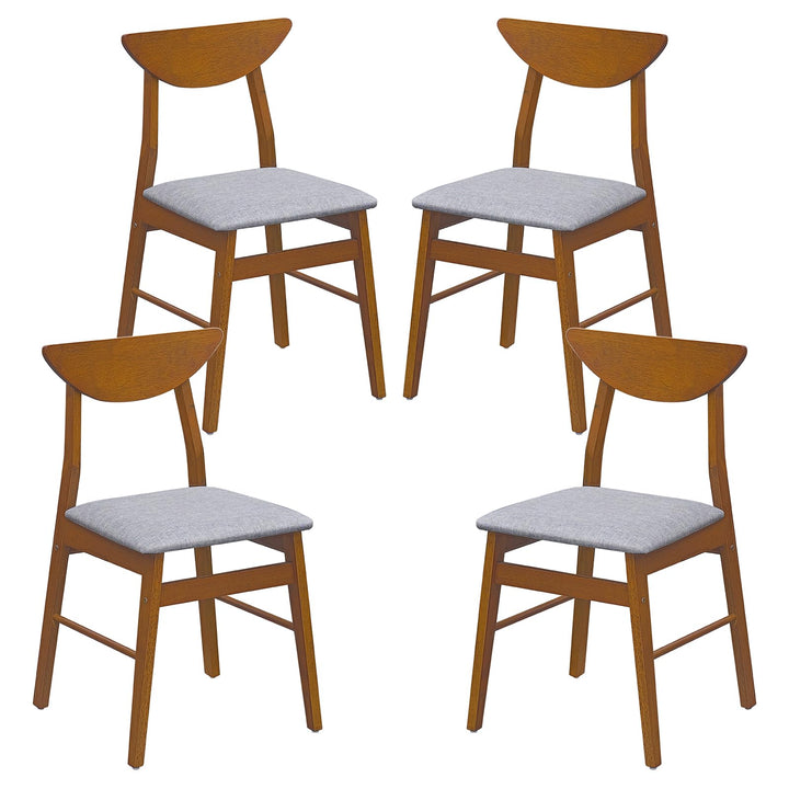 GIANTEX Upholstered Dining Chairs Set w/ Comfortable Upholstered Seat