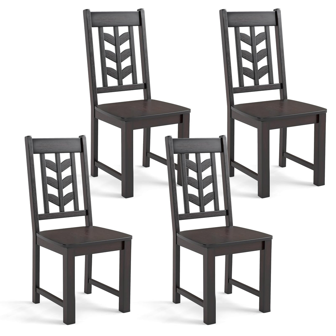 Giantex Wooden Dining Chairs Set of 2/4
