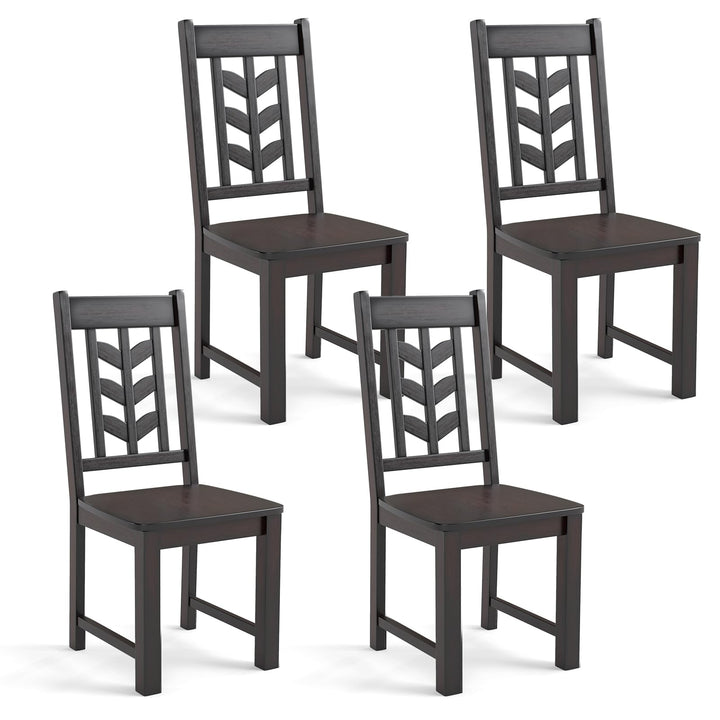 Giantex Wooden Dining Chairs Set of 2/4