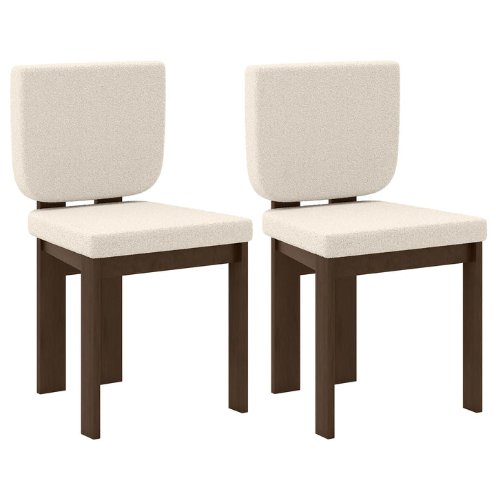 Giantex Soft Sherpa Upholstered Kitchen Dining Room Chairs（2/4）