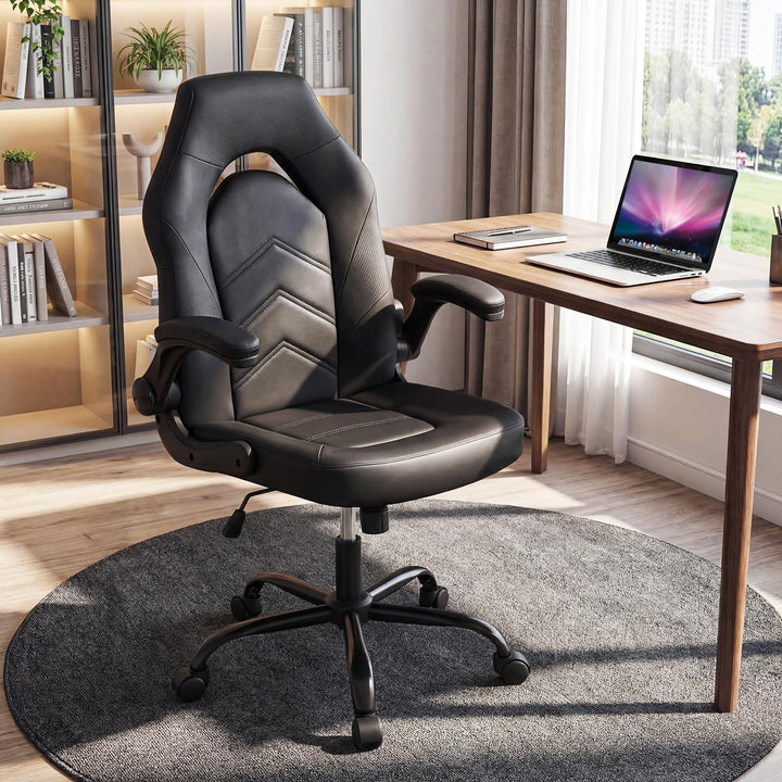 Giantex Ergonomic Computer Desk Chair with Flip-up Arms