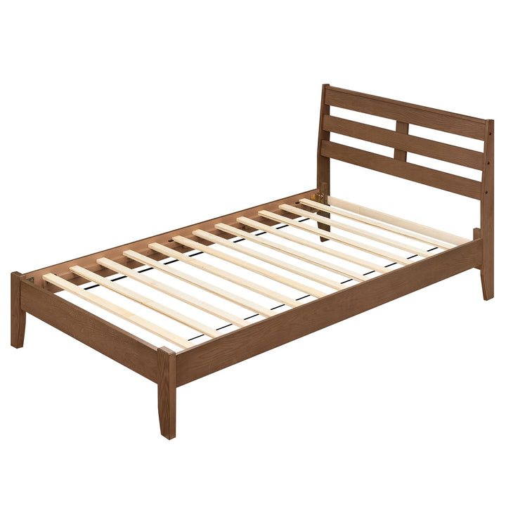 Giantex Twin Size Bed Frame with Slat Headboard
