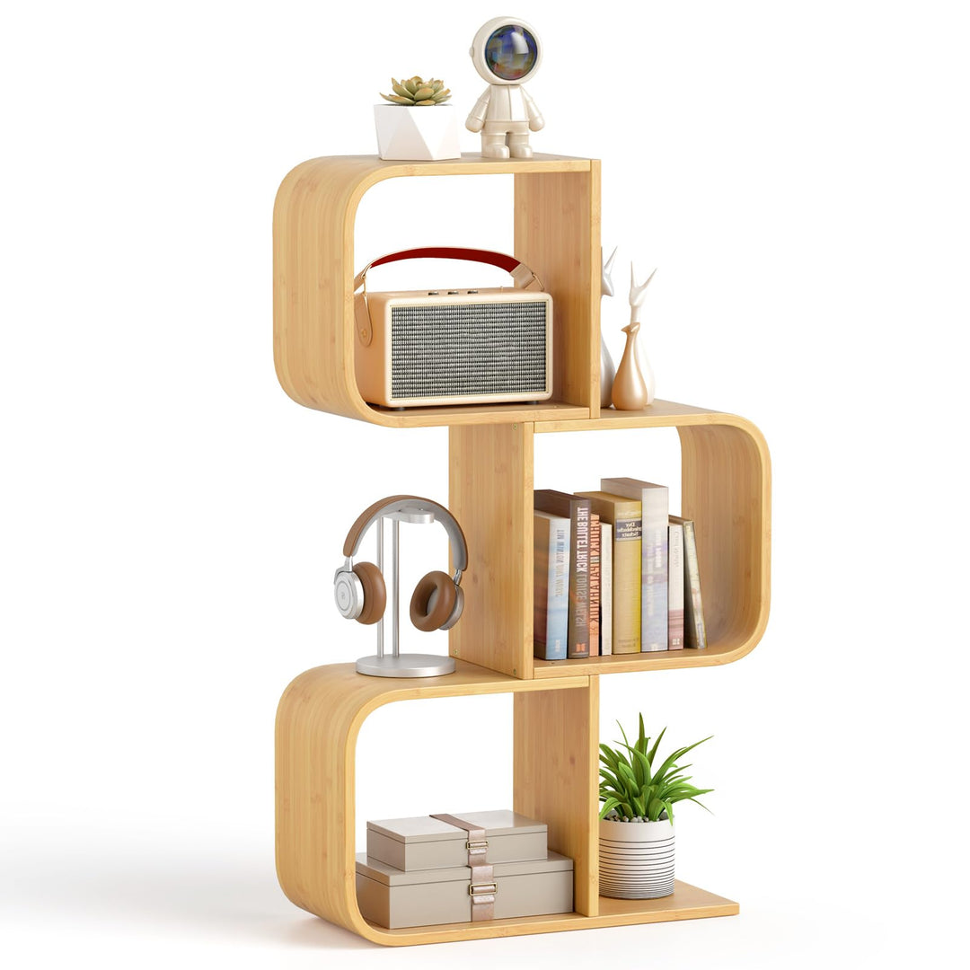 Giantex S Shaped Bookcase