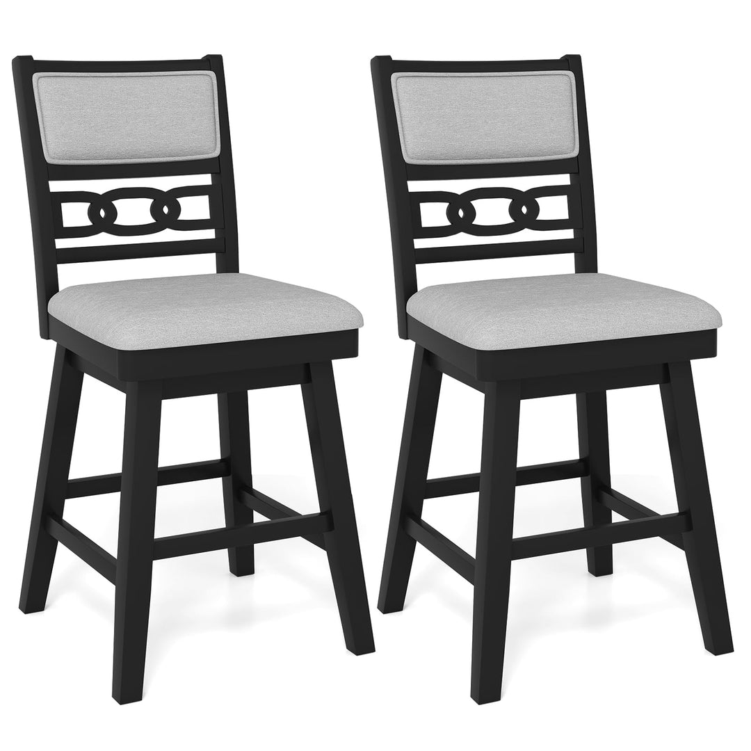 Giantex 25" Bar Stools Set of 2/4 Modern Counter Height Tall Chairs