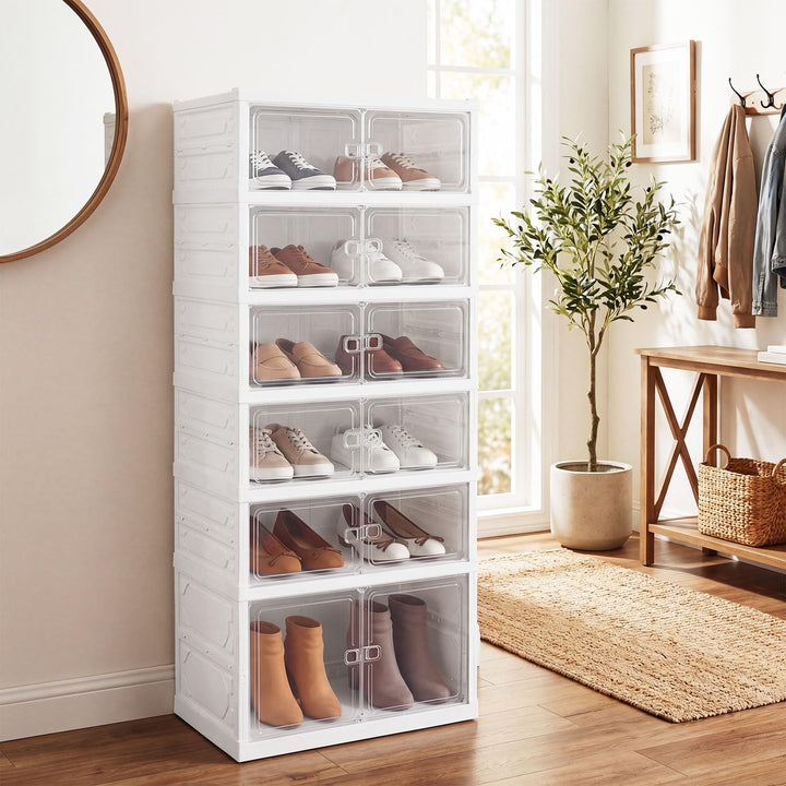 Giantex 6-Tier Foldable Shoe Rack Organizer