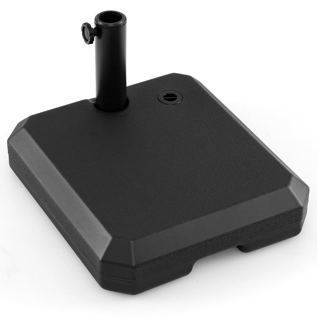 Giantex Half Patio Umbrella Base | 49 lbs Fillable Weighted Half Umbrella Stand