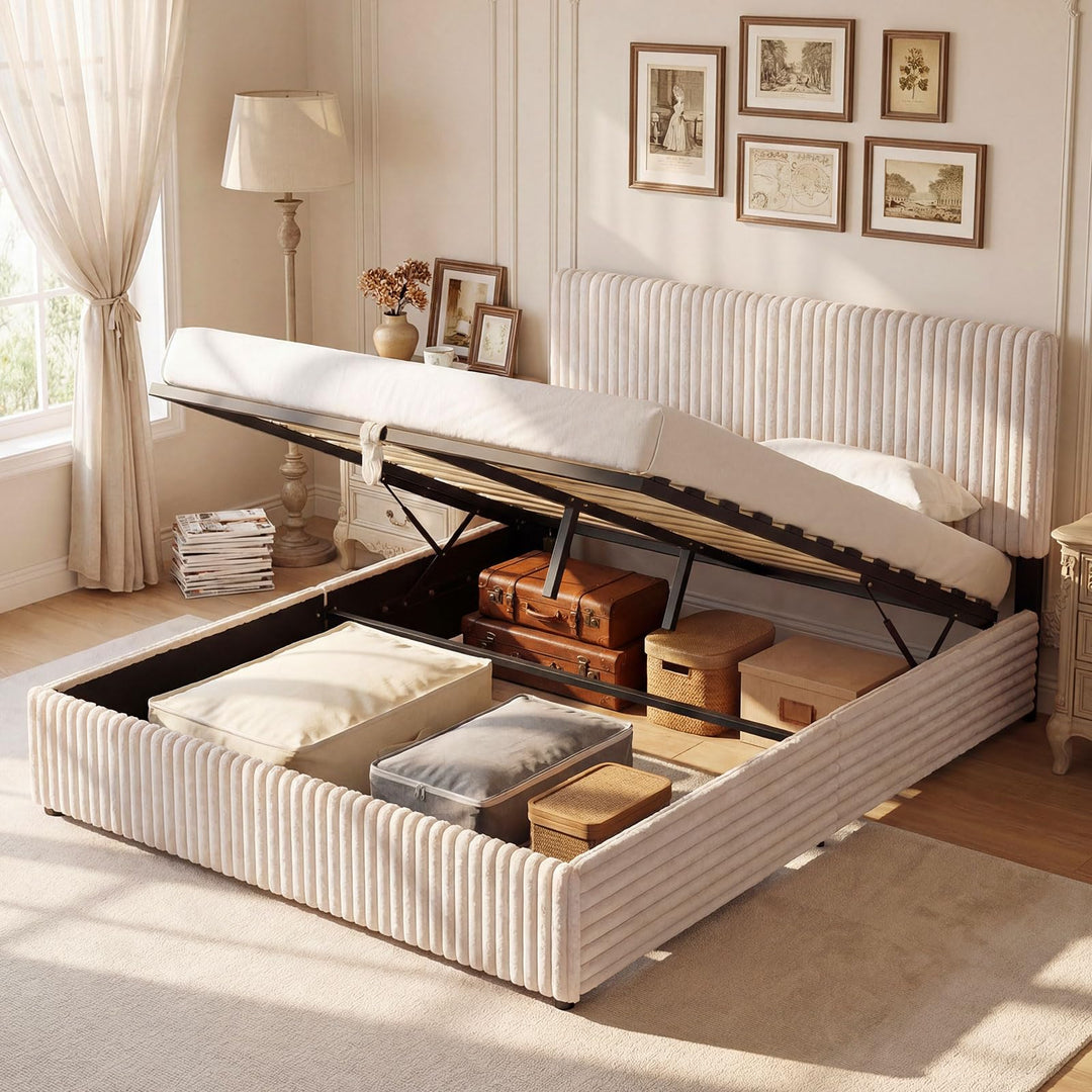 Giantex Queen Size Lift Up Storage Bed
