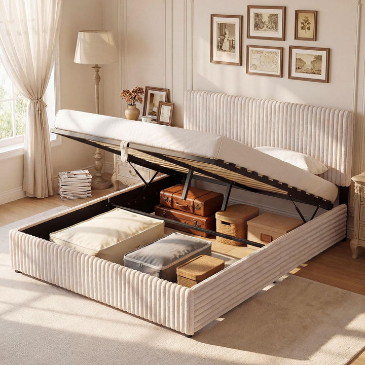 Giantex Queen Size Lift Up Storage Bed