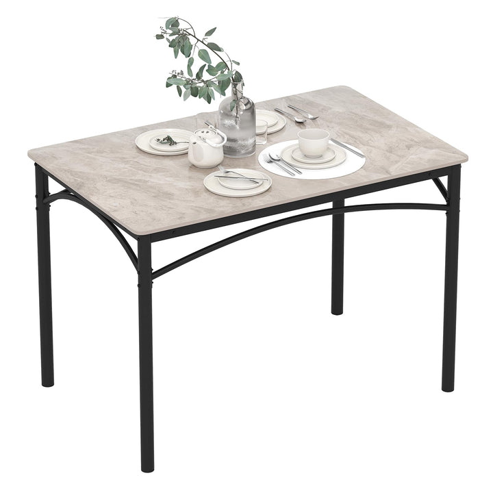 Giantex Dining Table with Large Faux Marble Tabletop