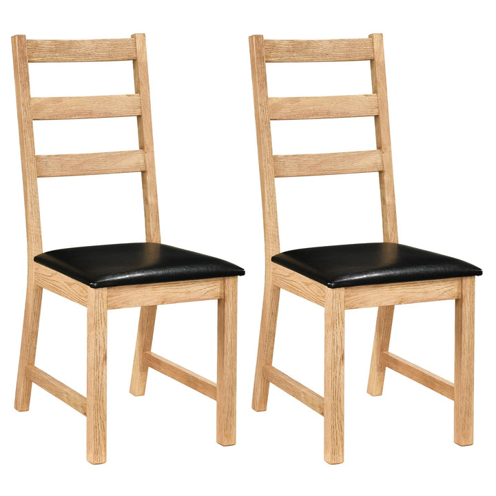 Giantex Farmhouse Kitchen Chairs w/Hollowed Backrest