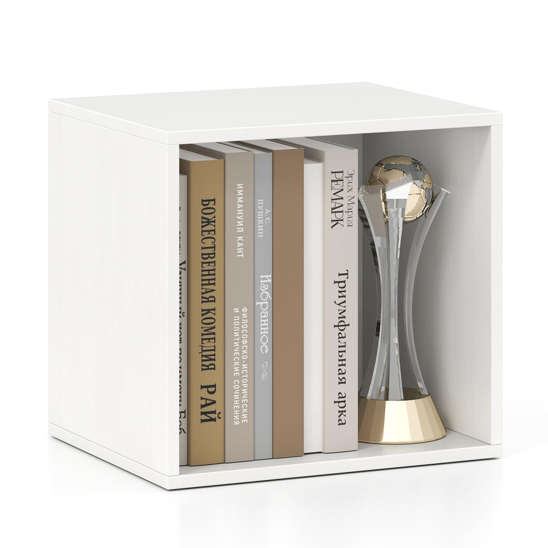 Giantex White Cubby Bookcase