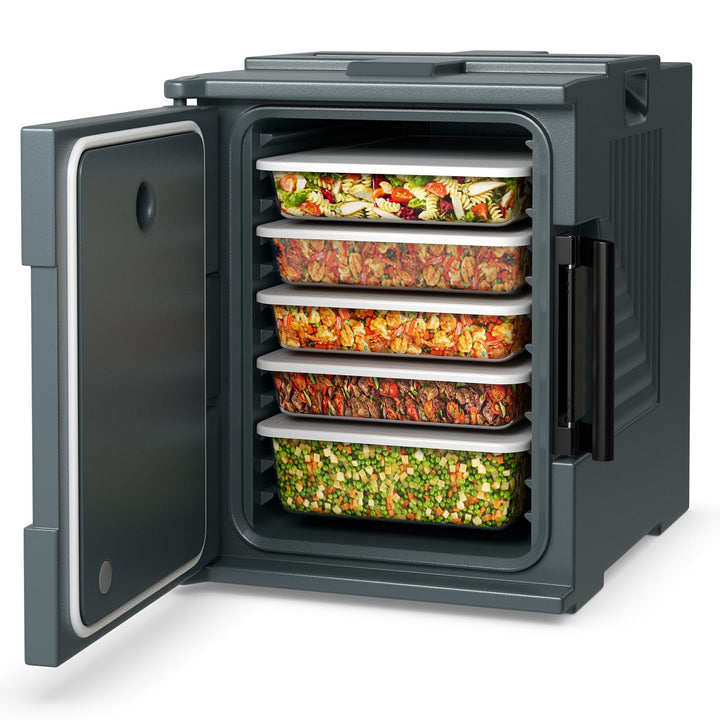 Giantex Hot Box Food Warmer - 95 Quart Front Loading Insulated Food Pan Carrier, for 6 Full Size Pans
