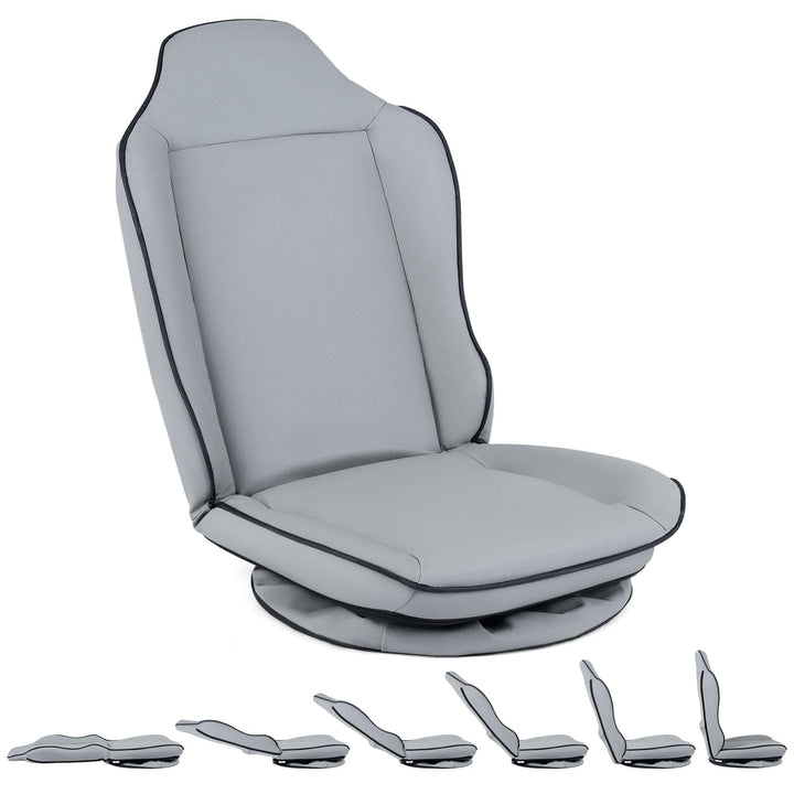 Giantex 360° Gaming Chair Foldable Reclining Lounge Chair with Padded Seat Cushion