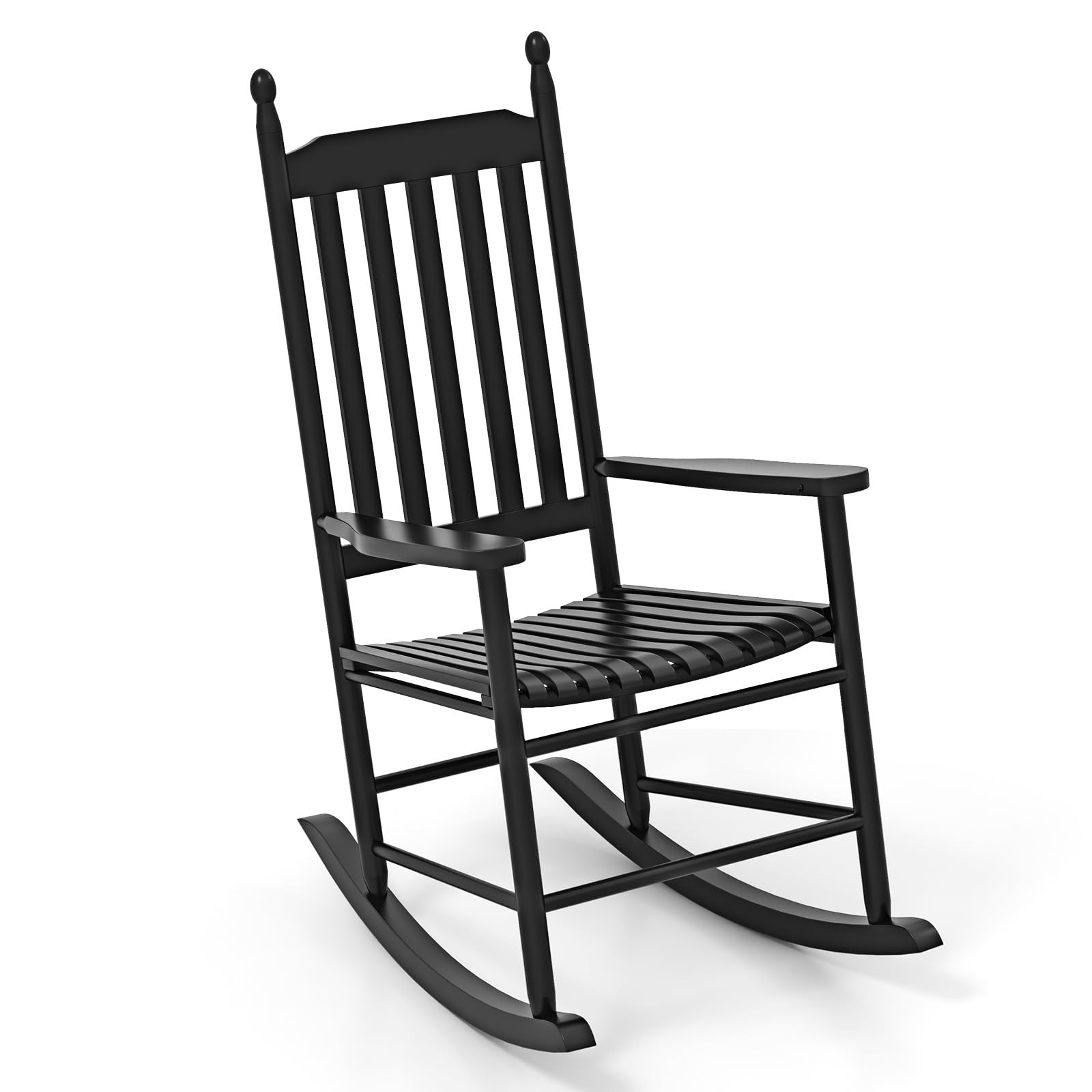 Giantex Outdoor Rocking Chair Set, All Weather Patio Rocker w/Solid Rocking Base & High-Back