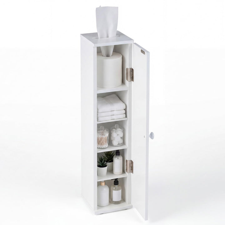 Giantex Small Bathroom Storage Cabinet with Door and Removable Shelves