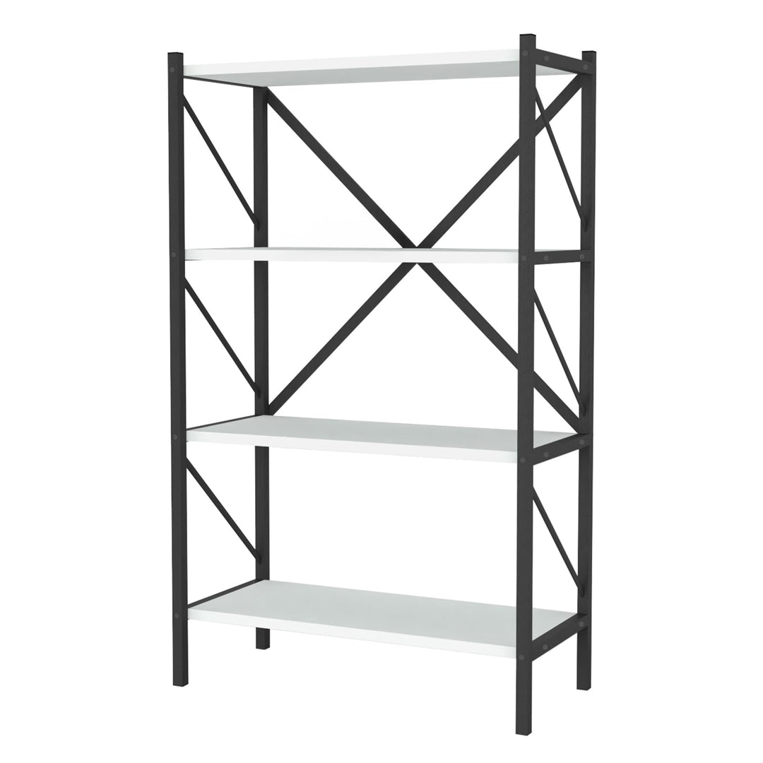 Giantex Modern Bookcase with Heavy-Duty Metal Frame