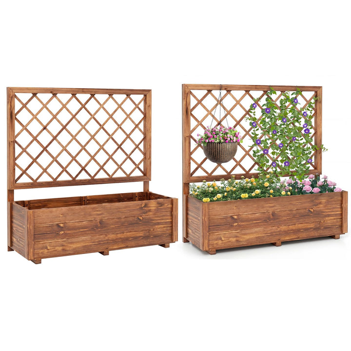 Giantex Raised Garden Bed with Trellis (1/2)