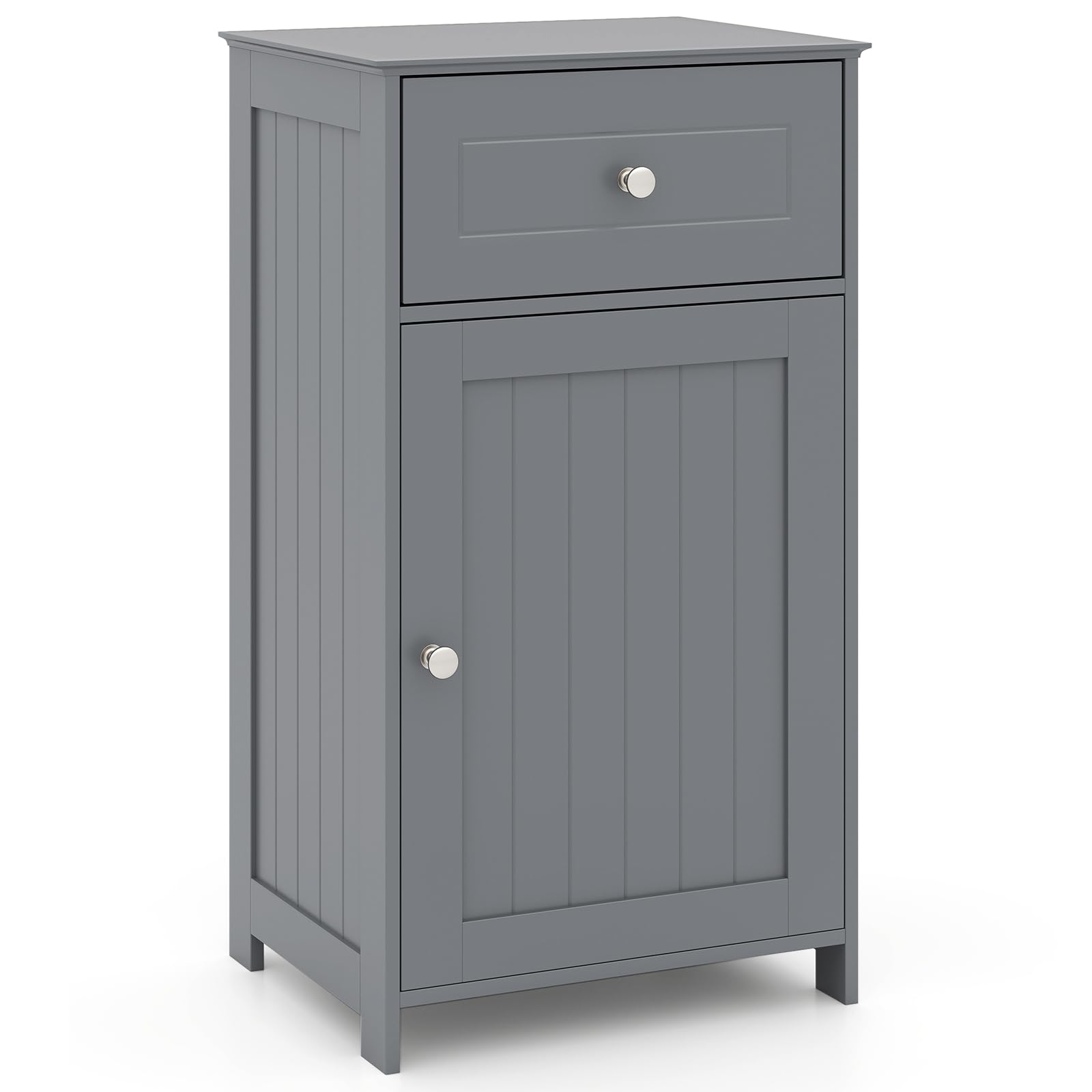 Giantex Floor Bathroom Storage Cabinet Freestanding Cabinet with Drawer