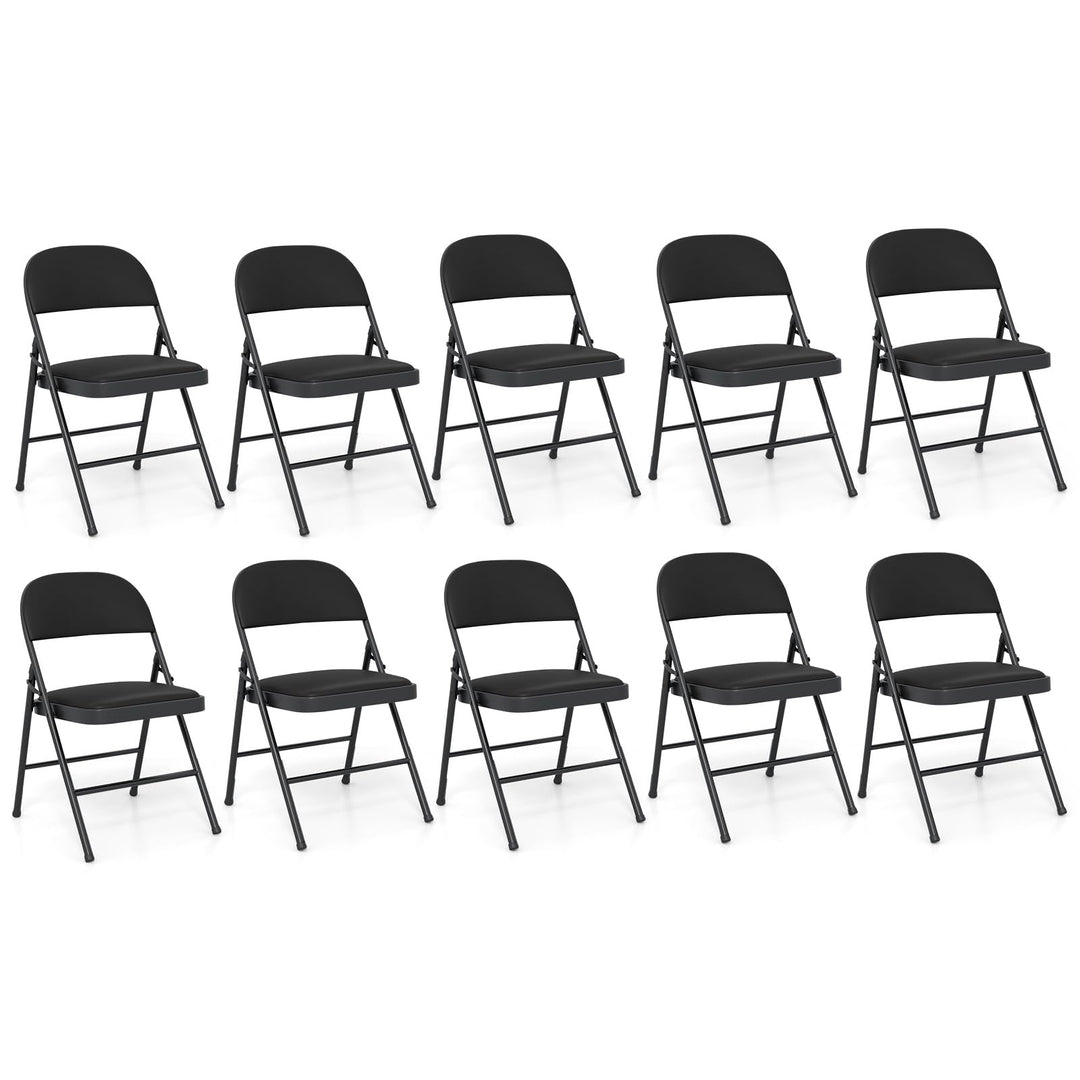 Giantex Portable Party Chairs with Metal Frame