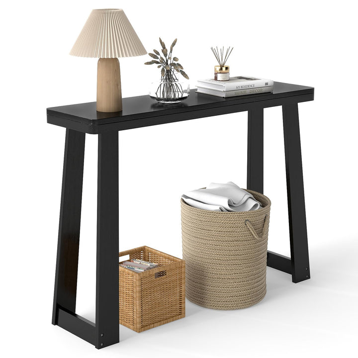 Giantex Narrow Long Console Table Behind The Couch