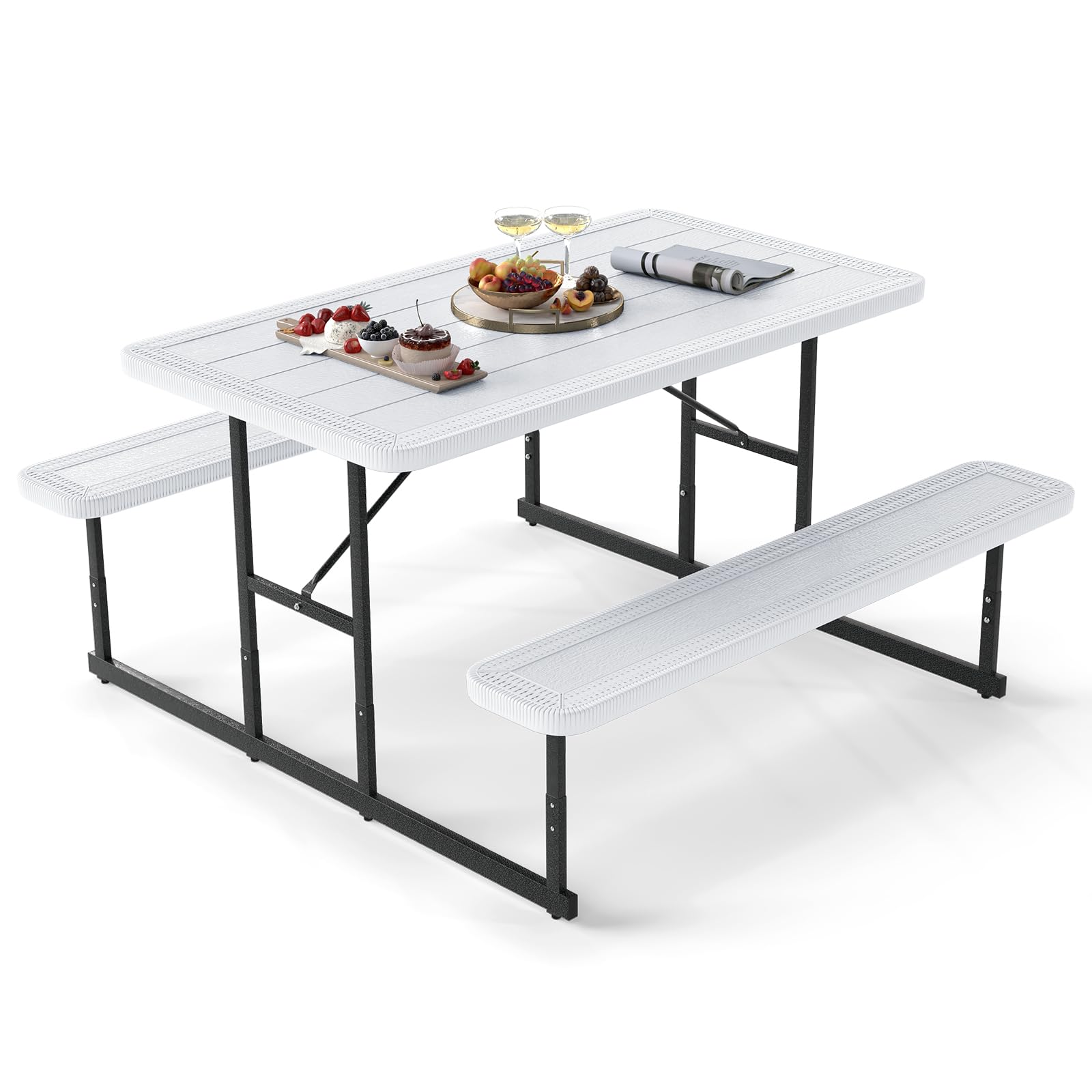 Giantex Picnic Table Bench Set for 4 People