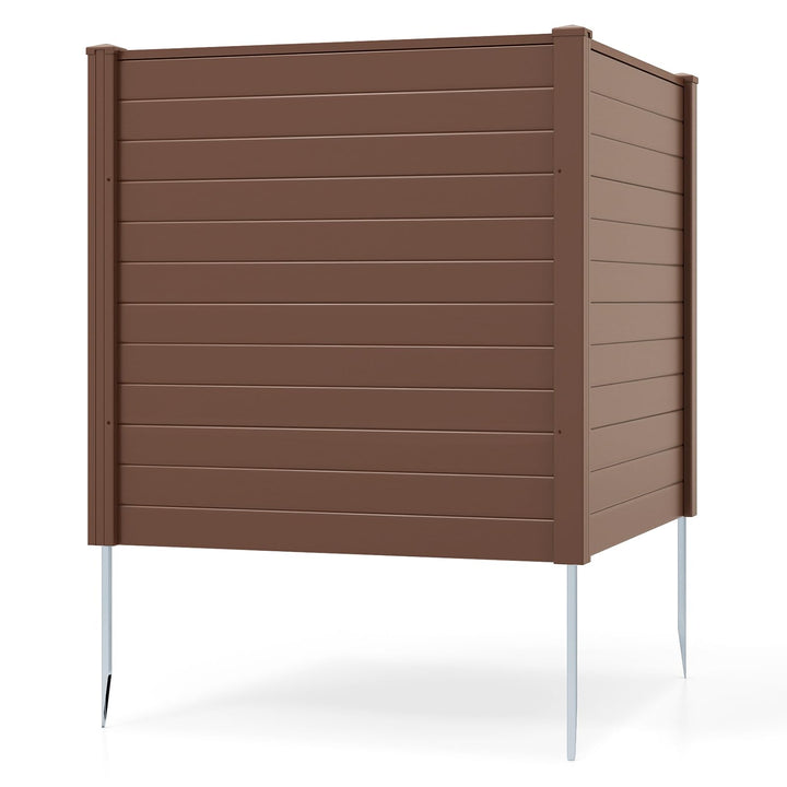 Giantex Air Conditioner Fence 2/4 Panels - 48''W x 48''H Outdoor Privacy Screen with Upgraded Metal Stakes