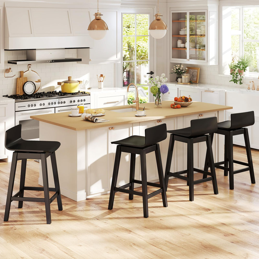 Giantex 24.5" Swivel Bar Stools Set of 2/4