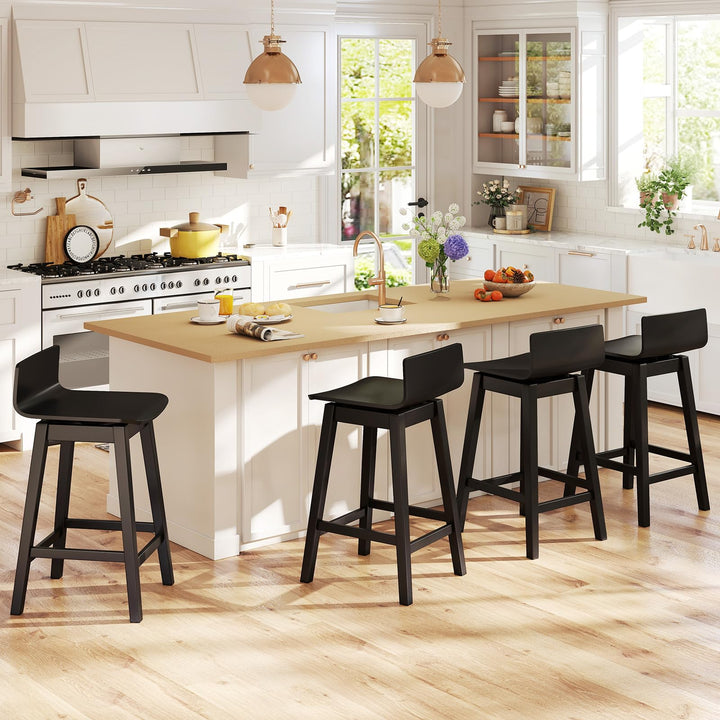 Giantex 24.5" Swivel Bar Stools Set of 2/4