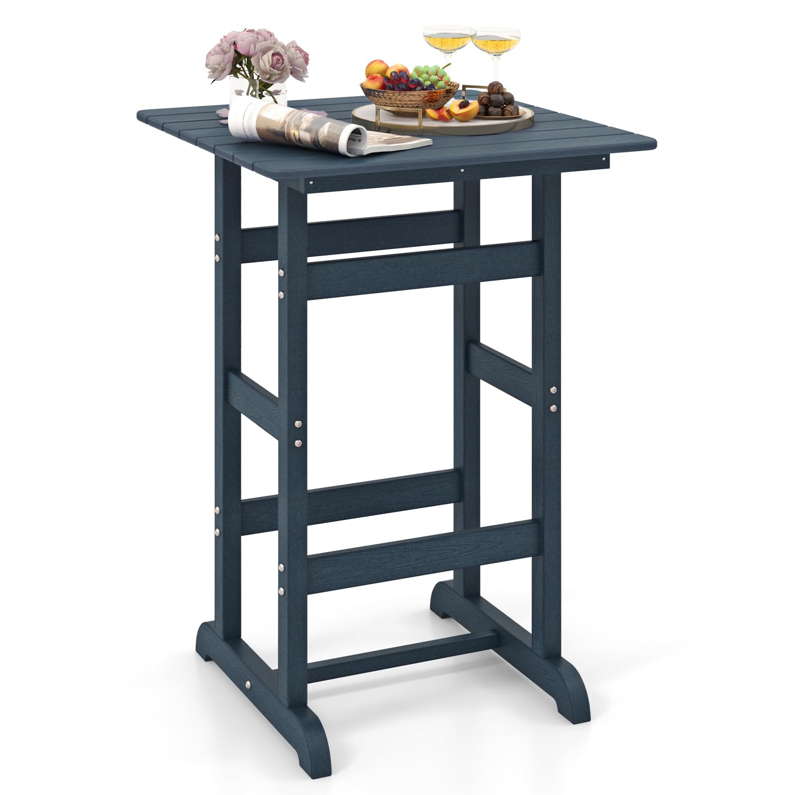 Giantex  42" Height HDPE Square Pub Table