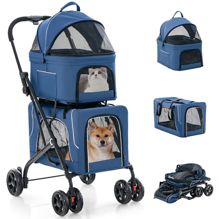 viagdo double pet stroller Giantex Double Dog Stroller