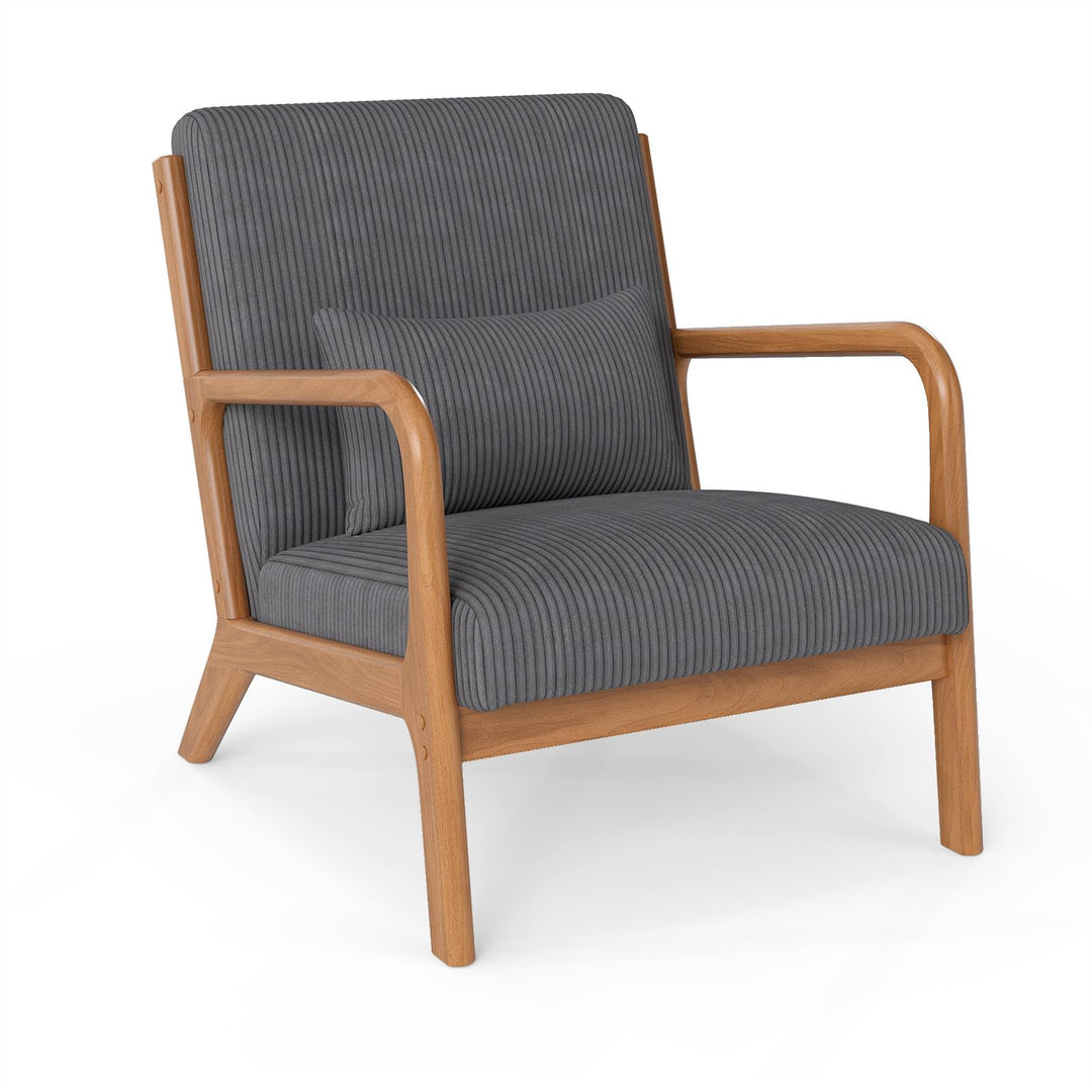 Giantex Modern Accent Chair Corduroy Upholstered Lounge Chair