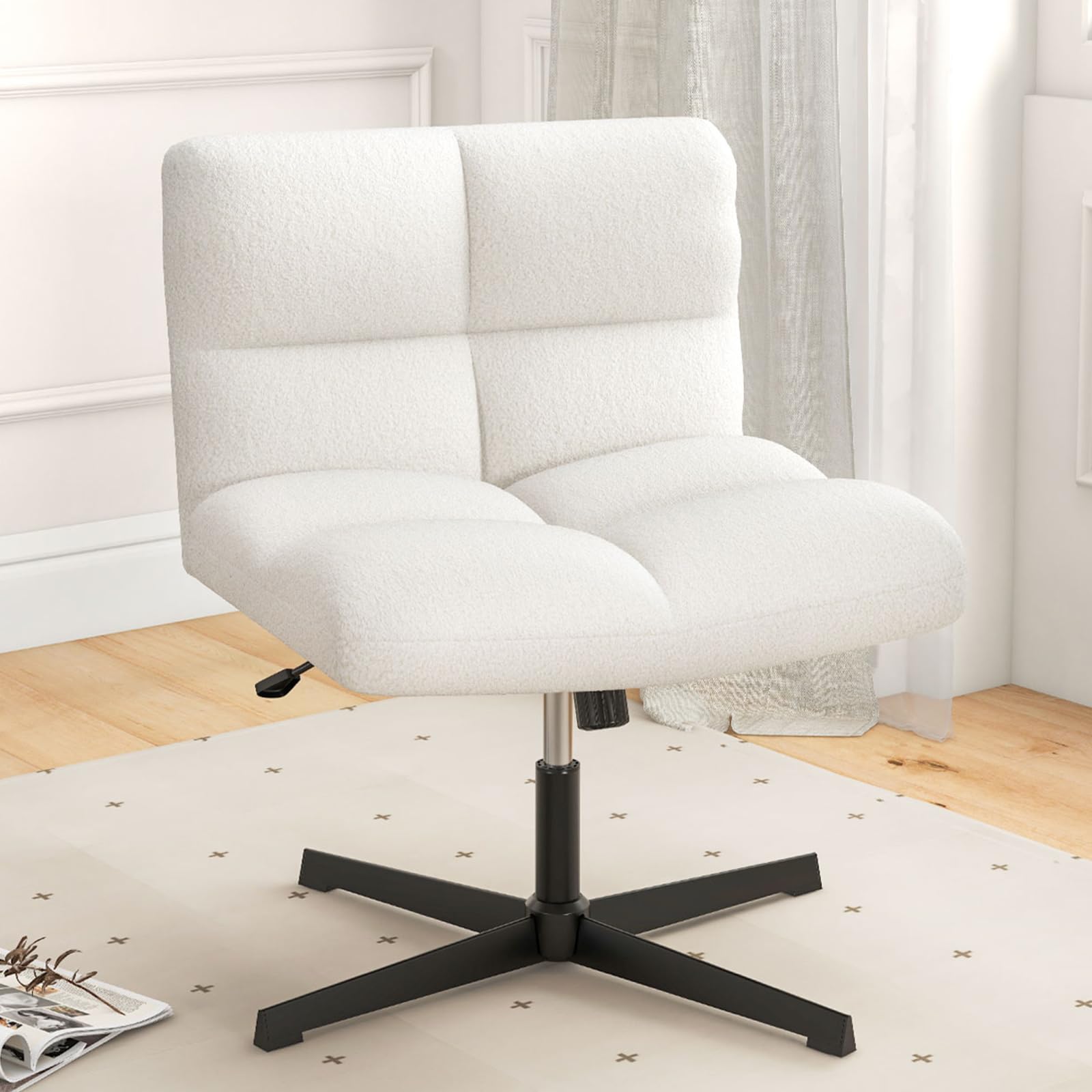 Cross Legged Office Chair - Giantex