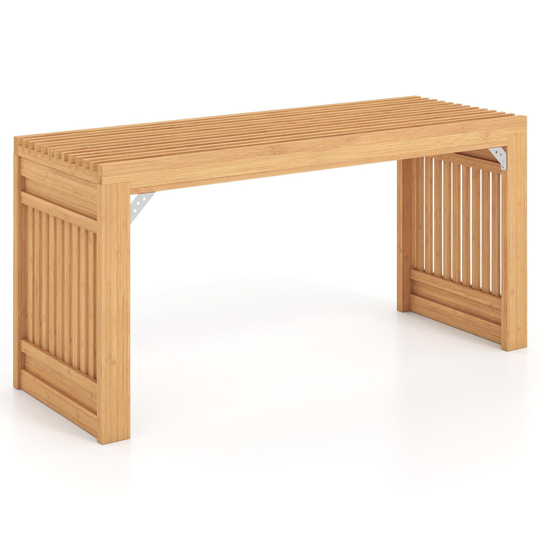 GIANTEX 35.5" Bamboo Dining Bench with Solid Widened Legs (1/2)