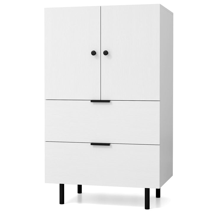 Giantex 2-Door Narrow Storage Sideboard Buffet Cabinet with Drawers