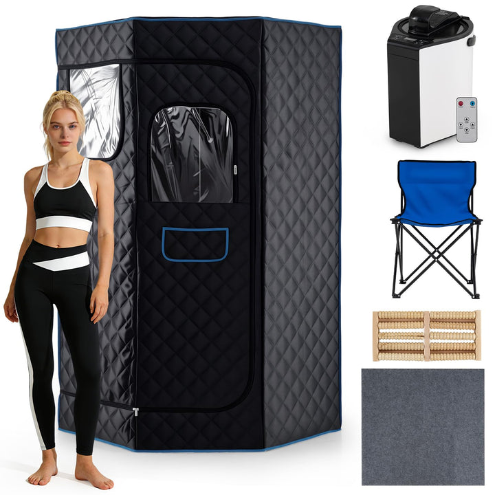 Giantex 3L Portable Steam Sauna(35.5" x 35.5" x 71" )