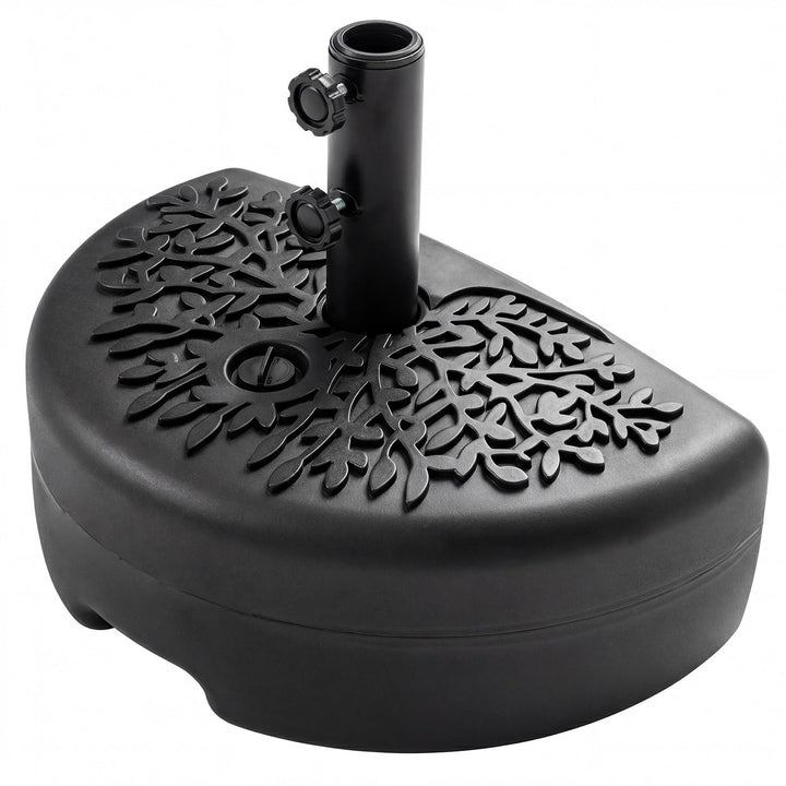 Giantex Half Round Patio Umbrella Base with Water/Sand Reservoir