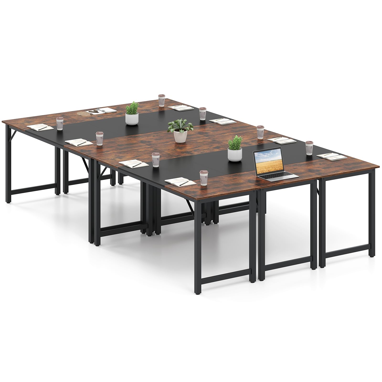Giantex 1/2/4/6 PCS 63" x 24" Rectangular Large Meeting Room Desk