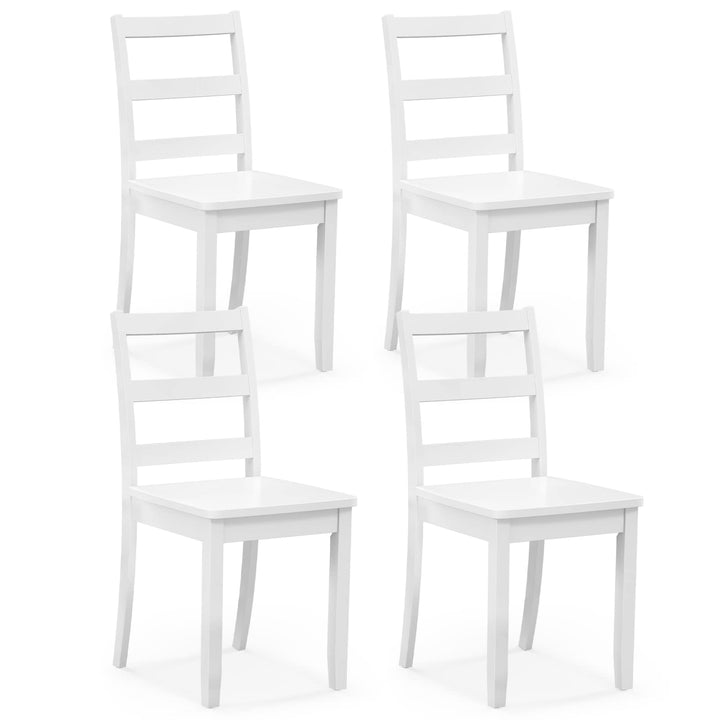 Wood Dining Chairs, White - Giantex