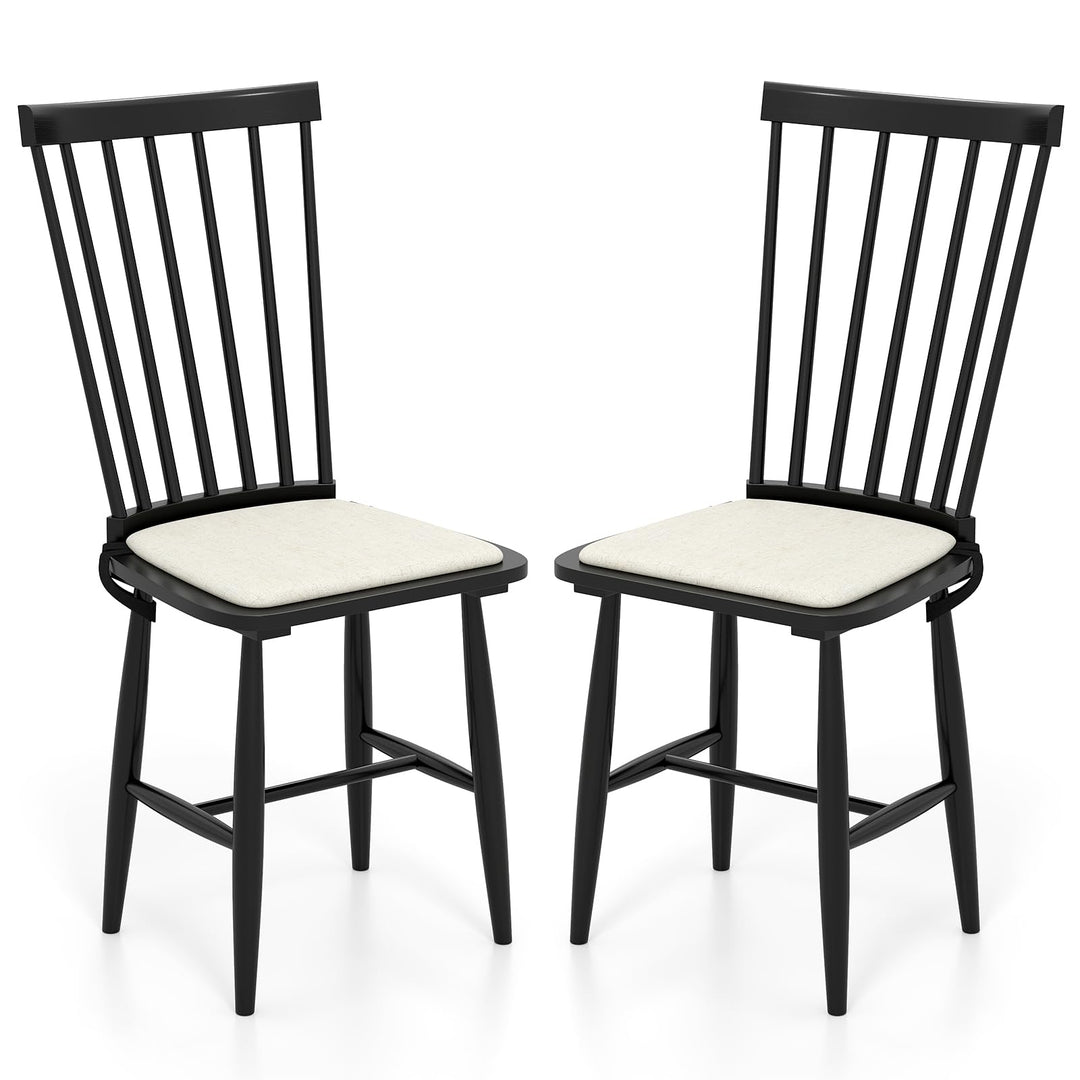 Giantex Windsor Dining Chairs Set of 2/4 Farmhouse Wooden Kitchen Chair