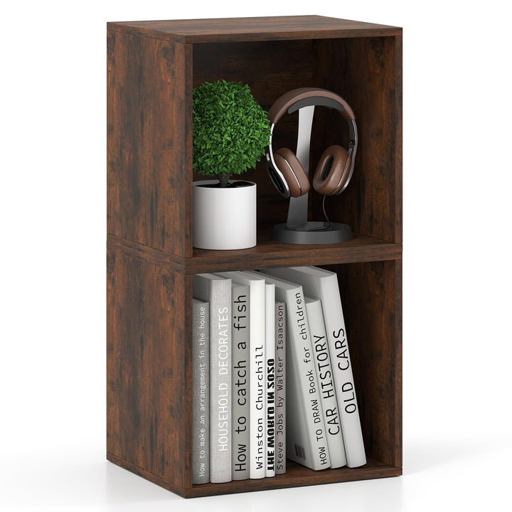 Giantex White Cubby Bookcase