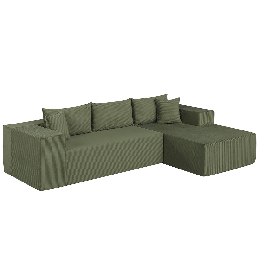 Giantex 110.5" Modular Sectional Sofa for Bedroom & Living