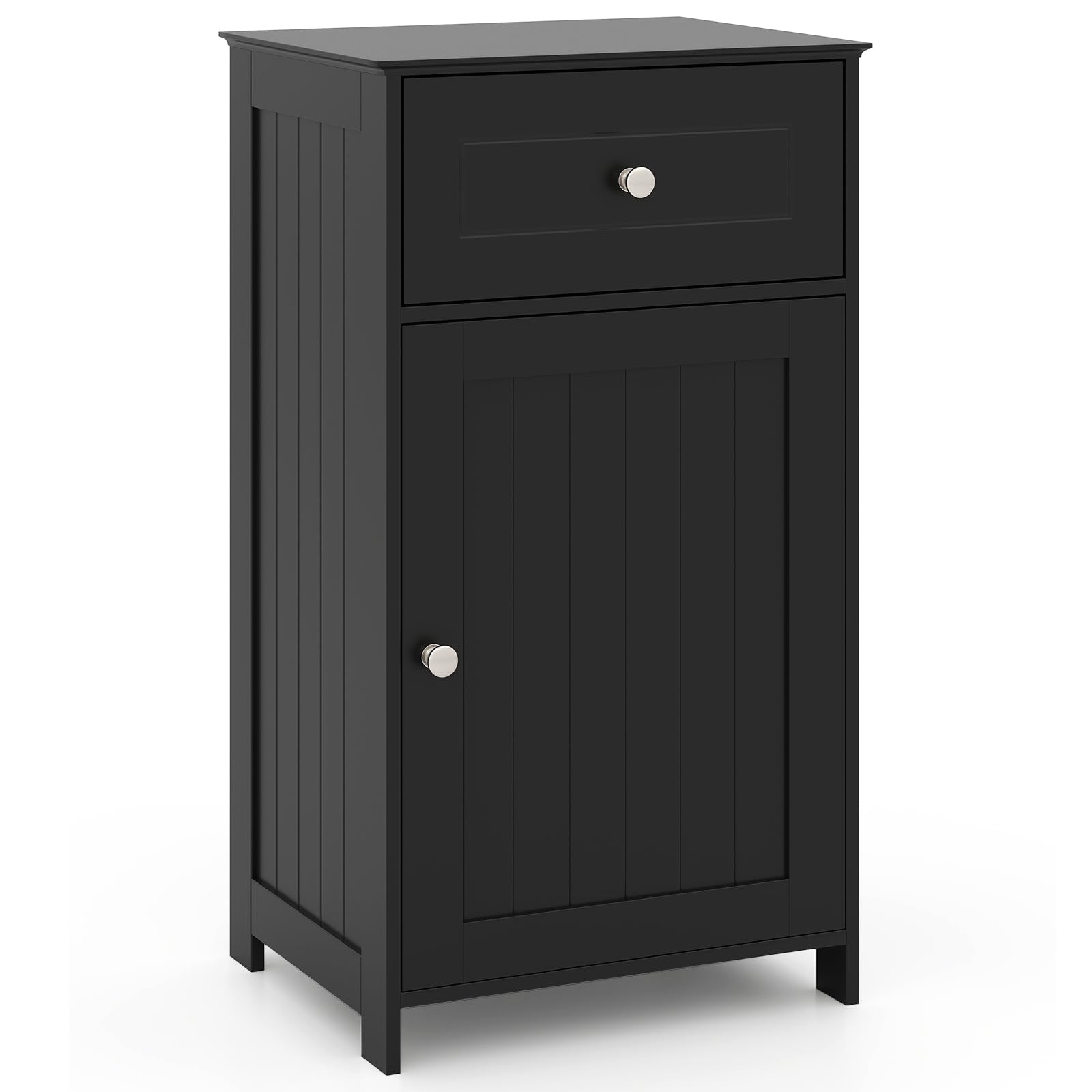 Giantex Floor Bathroom Storage Cabinet Freestanding Cabinet with Drawer