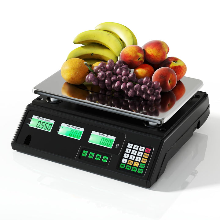 Giantex  88 lb/40 kg Price Computing Scale w/Dual LCD Display & Stainless Steel Platform