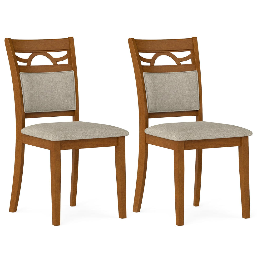Giantex Wooden Dining Chairs Set of 2/4 for Dining Room