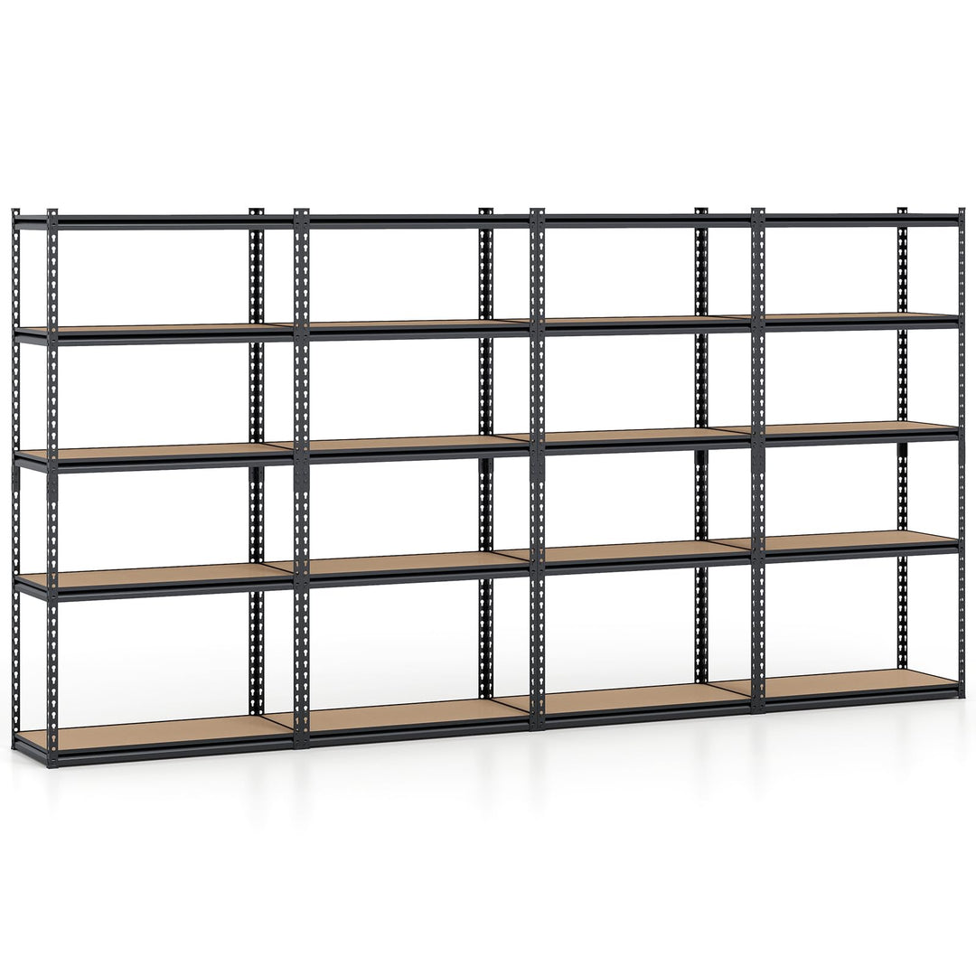 Giantex 5-Tier Metal Storage Shelves Heavy Duty Garage Shelving Units(1/2/3/4,36" W x 18" D x 72" H)
